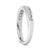 14K White Gold 1/2 Cttw Round Diamond 11-Stone Channel Set Band - Size 5.5 For Sale - Image 4 of 7