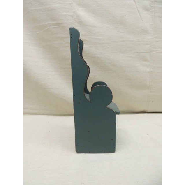 1960s Vintage Hand-Painted Folk Art Style Wall Key Box or Match Box For Sale - Image 5 of 9