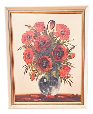 Otto Stawi, Flowers, 1960s, Oil on Canvas