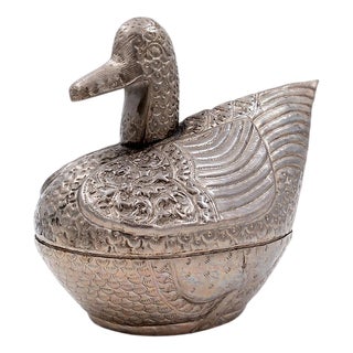 Burmese Duck Betel Box, 1950s For Sale