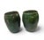 Pair of Vintage Emerald Green Glazed Ceramic Planters For Sale In West Palm - Image 6 of 11