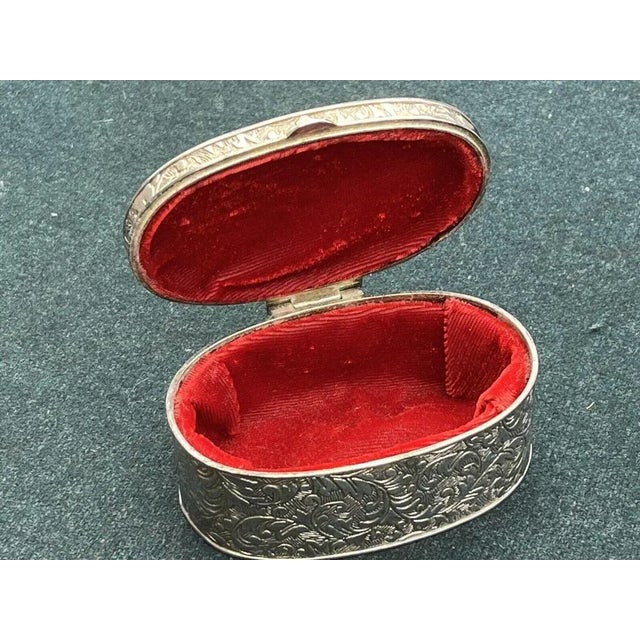Silver Plate Trinket Box For Sale - Image 3 of 8
