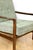 Green Vintage Brown Wooden Armchair in Green-Olive Jeans Design from Z. Bączyk, 1970s For Sale - Image 8 of 9