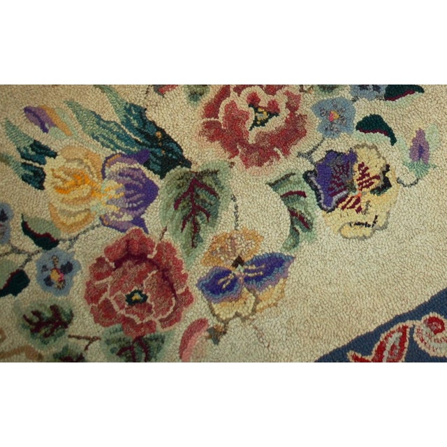 1900s, Handmade Antique American Hooked Rug 2.2' X 3.4' For Sale - Image 4 of 6