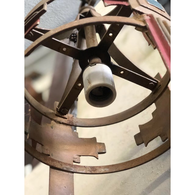 Spanish Light Art Deco Pendant Lights - a Pair For Sale - Image 9 of 13