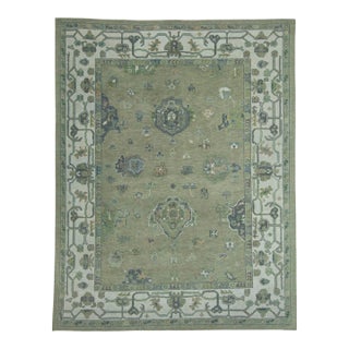 Turkish Oushak Rug 8'10" x 11'4" #18075 For Sale