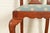 Brown Henkel Harris Queen Anne Solid Cherry Wood Dining Chairs, Set of Six For Sale - Image 8 of 13