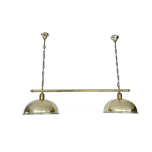 Gold Large Vintage Pendant Light in Brass from Honsel, 1960s For Sale - Image 8 of 18