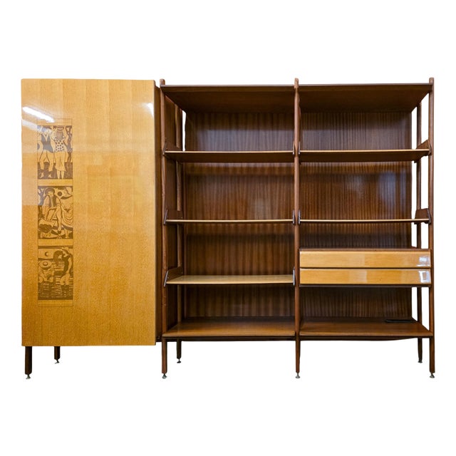 Italian Wardrobe Bookcase by Vittorio Dassi, Italy, 1960s For Sale