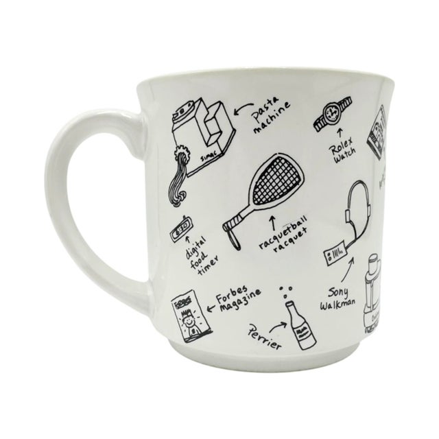Vintage 1980s Yuppie Novelty Coffee Cup Mug For Sale - Image 11 of 13