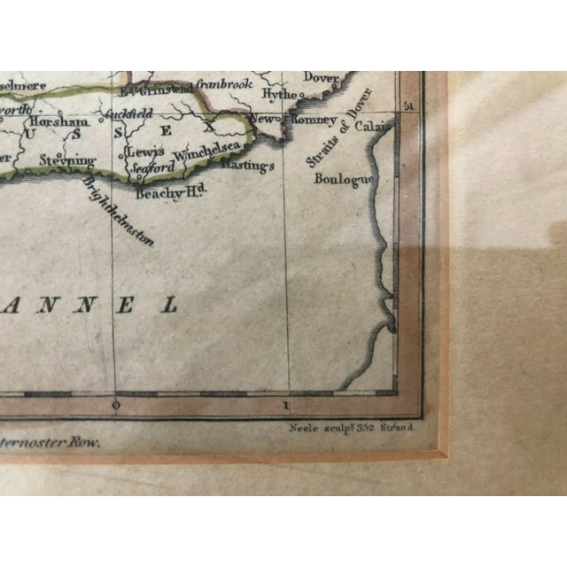 English Antique Framed 1809 Map England & Wales Cadell Davies For Sale - Image 3 of 6