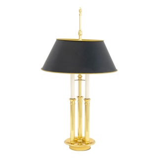 Late 20th Century French Style Gilt Brass Bouillotte Lamp For Sale