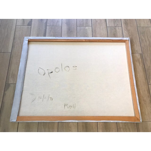 Christine Opolos 1970s Abstract Expressionist Oil Painting, Signed, Dated 1971 For Sale In Miami - Image 6 of 7