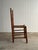 Brown Antique Ladderback Chair With Hand-Woven Rush Seat For Sale - Image 8 of 18