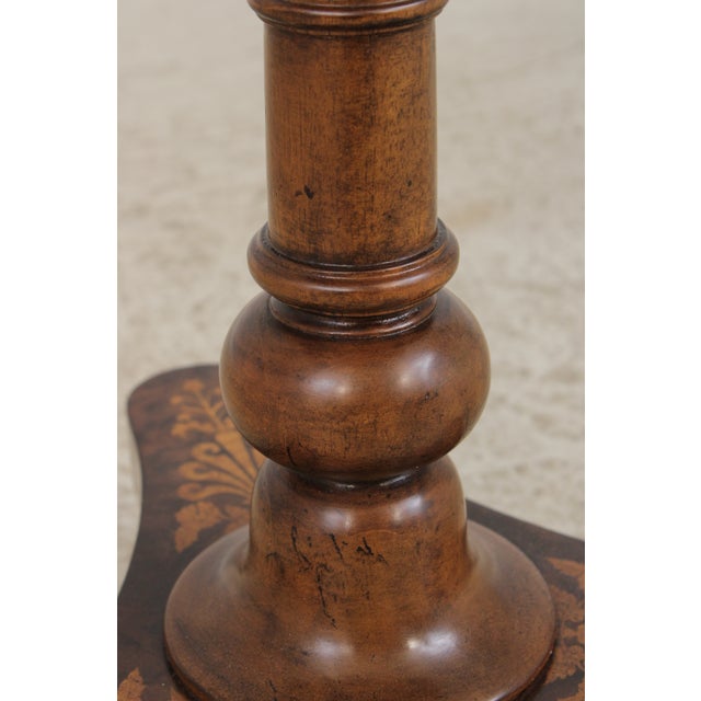 Maitland Smith 89-0406 Inlaid Mahogany Table For Sale - Image 11 of 13