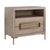 Brass Alessia Modern Light Oak Side Table For Sale - Image 8 of 12