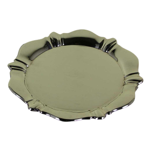 1970’s Vintage/New Round Silverplate Scalloped Edge Salver