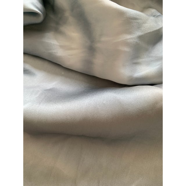 Silk Charmeuse Panel With Polka Dot Side Sheers For Sale - Image 9 of 9