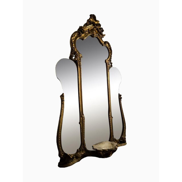 French Gilded Wood Mirror, 1890 For Sale - Image 9 of 10