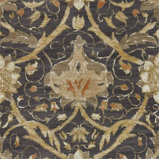 Morris & Co Montreal Wallpaper in Charcoal/Bronze For Sale
