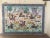 Magnificent hand painted ceramic Persian tiles. 35 individual tiles combined to form a hunting scene and mounted on wood....