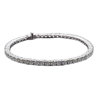 4.92 Ct Diamond Tennis Bracelet For Sale