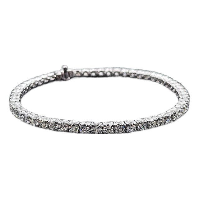 4.92 Ct Diamond Tennis Bracelet For Sale