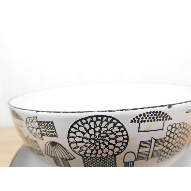 Vintage Finel Arabia Mushroom Salad Bowl Set & Canister, 1960s – Designed by Kaj Franck & Esteri Tomula For Sale - Image 10 of 18