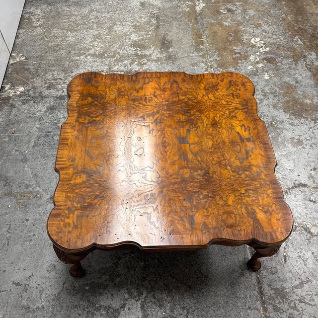 Wood French Provincial Revival Style Coffee Table, Circa 1982 For Sale - Image 7 of 12