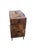 Wonderful Raised Japanese Cabinet Crafted With Geometrically Intricate Inlayed Wood and Hand Wrought Hardware For Sale In Portland, OR - Image 6 of 12