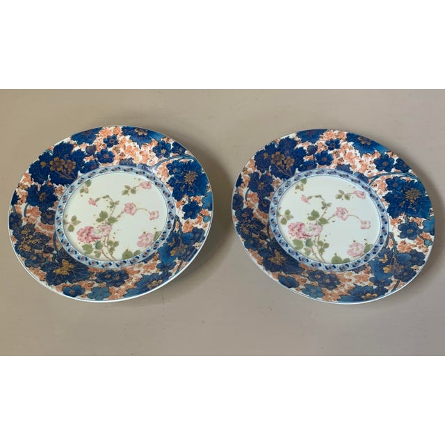 Haviland & Co. Antique Haviland Dammouse Tea Cups and Saucers Set- C.1880's For Sale - Image 4 of 12