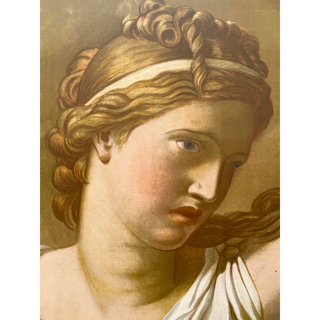 Jacques Louis David Vintage 1948 Neoclassical Mourlot Fine Art Lithograph Print Framed Art Deco Paris Exhibition Poster " Les Sabines " 1799 For Sale In Kansas City - Image 6 of 15