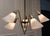 Vintage Swedish Brass Chandelier by Harald Notini for Bohlmarks, 1950s For Sale - Image 4 of 8