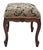 Antique French Walnut Ottoman Footstool W/ Floral Carving & Cabriole Legs 1910s For Sale - Image 4 of 16