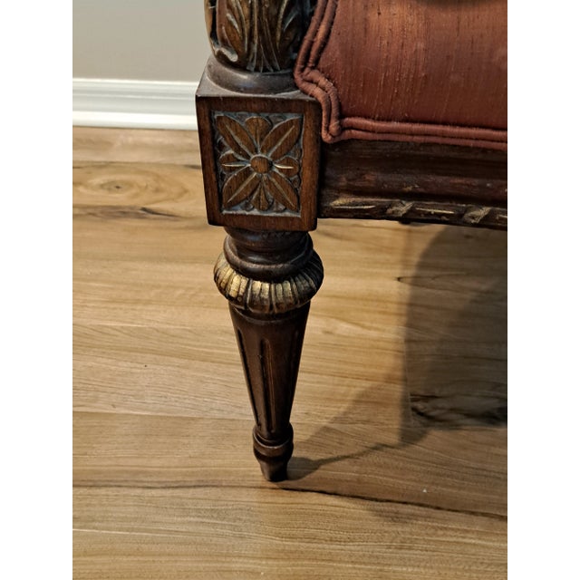 Karges "Master Works" Louis XVI Fauteuil Occasion Chair With Round Carved Back For Sale In Tampa - Image 6 of 12