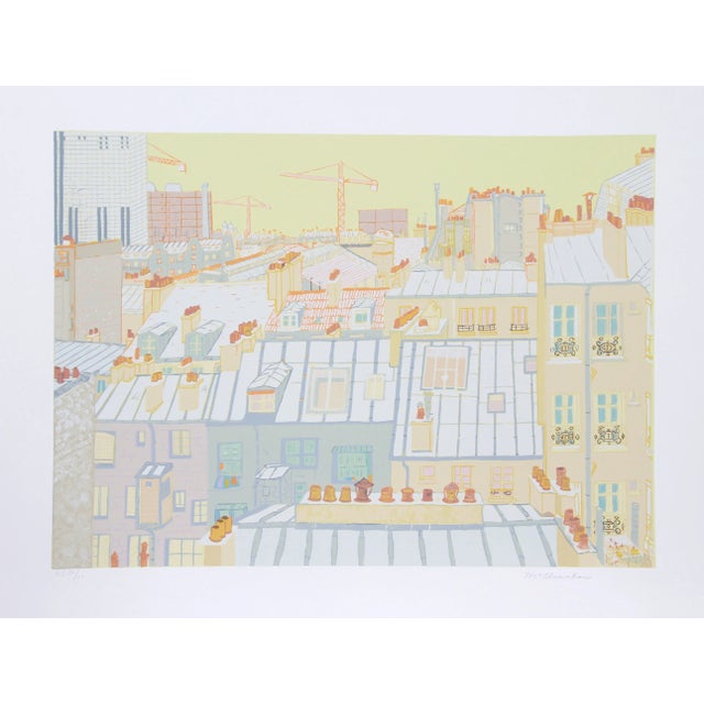 Marion McClanahan - Paris Roofs Serigraph For Sale