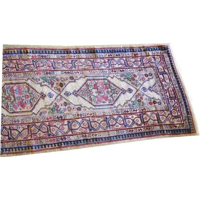 Contemporary A Sensational Antique 19;' Long Persian Bibikabad Camel Hair Hallway Runner Rug For Sale - Image 3 of 8
