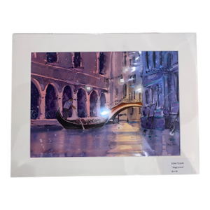 Dora Tessari "Magica Sera" Venice at Night (2026) Watercolor on Paper