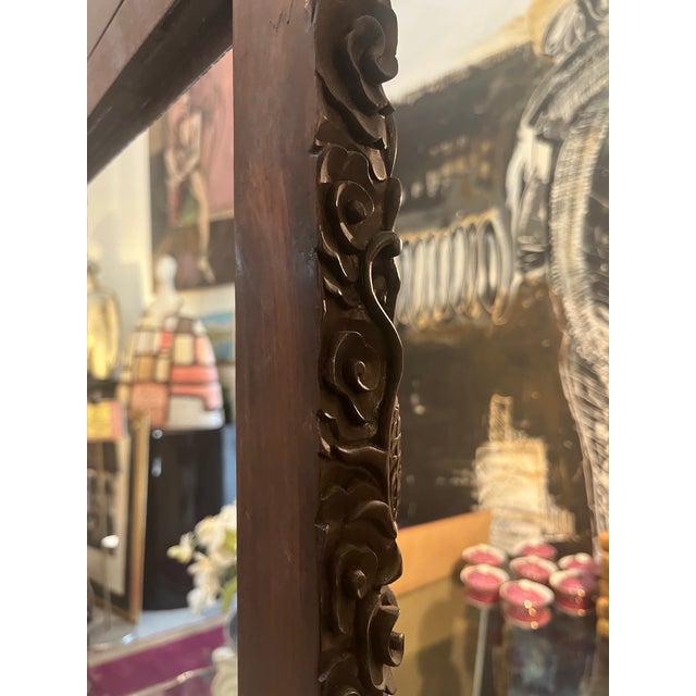 Asian 19th Century Ebony Wood Hand Carved Room Dividers For Sale - Image 3 of 12