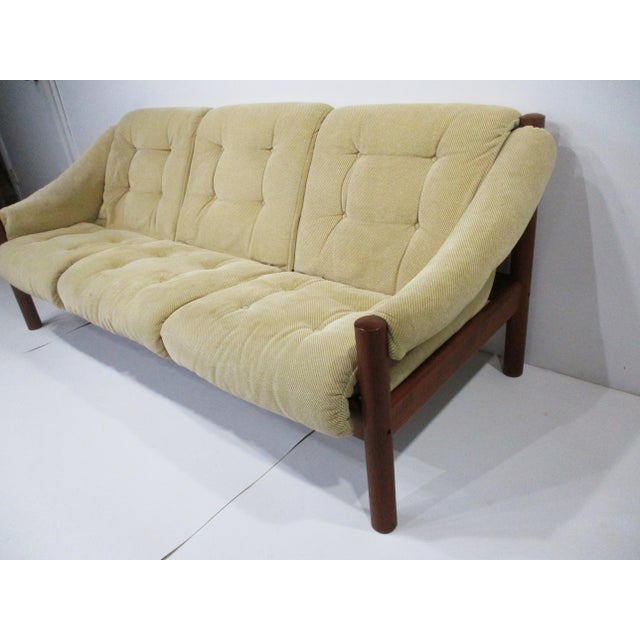 Mid-Century Modern h.p. Hansen Styled Mid Century Sofa by Domino Mobler Denmark For Sale - Image 3 of 12