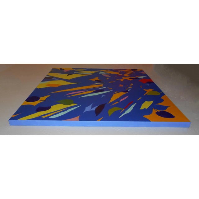 Contemporary "Shadows I" 2020's Contemporary Abstract Large Format Original Acrylic Painting by Robert Castillo, Gallery Wrapped and Painted Canvas For Sale - Image 3 of 10