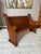 Antique Solid Mission Carved Oak Wood Church Pew Bench For Sale In Houston - Image 6 of 12