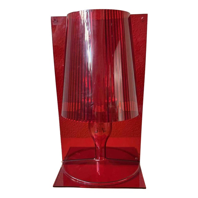 Table Lamp in Red Transparent Polycarbonate by Ferruccio Laviani for Kartell, 2003 For Sale