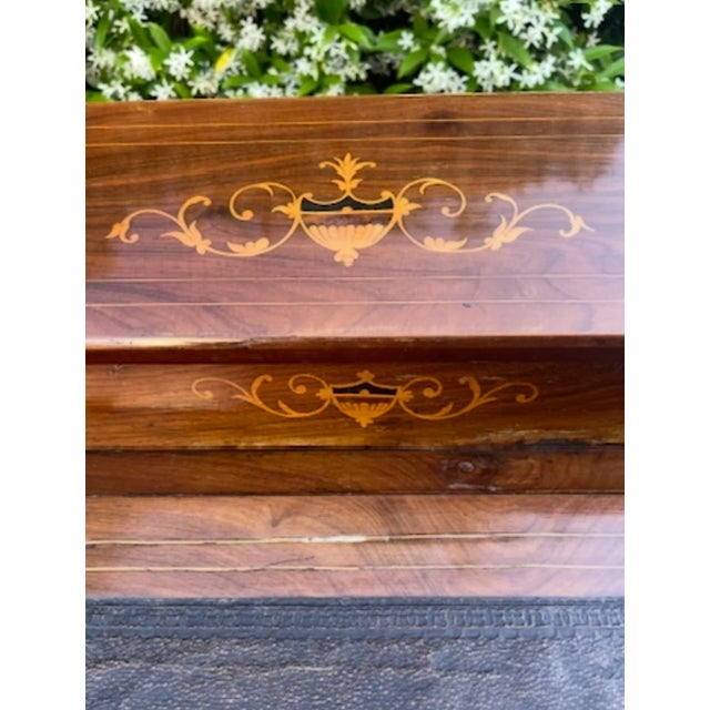 Wood Late 19th Century Italian Marquetry Davenport Desk For Sale - Image 7 of 8
