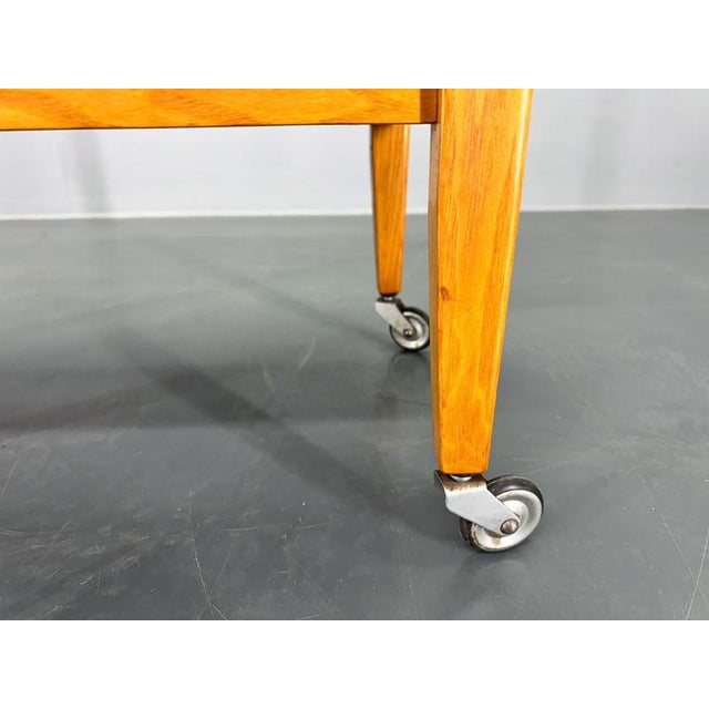 Vintage Wood and Plywood Serving Cart, 1970s For Sale - Image 6 of 12