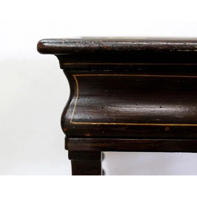 Small Napoleon III Period Lacquered Wooden Work Table, Mid 19th Century For Sale - Image 11 of 18