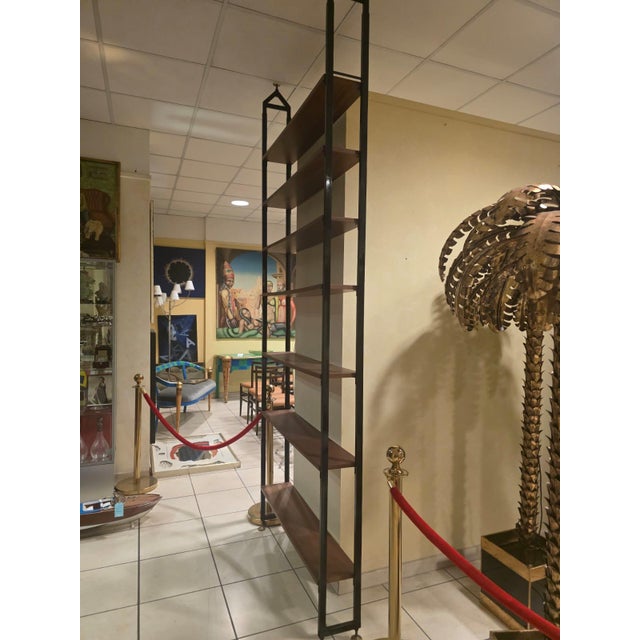 1960s Scandinavian-Style Floor-to-Ceiling Bookcase, 1960s For Sale - Image 5 of 10