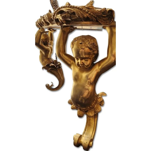 Mid 20th Century Rosso Verona Marble & Gilt Coffee Table For Sale - Image 10 of 13