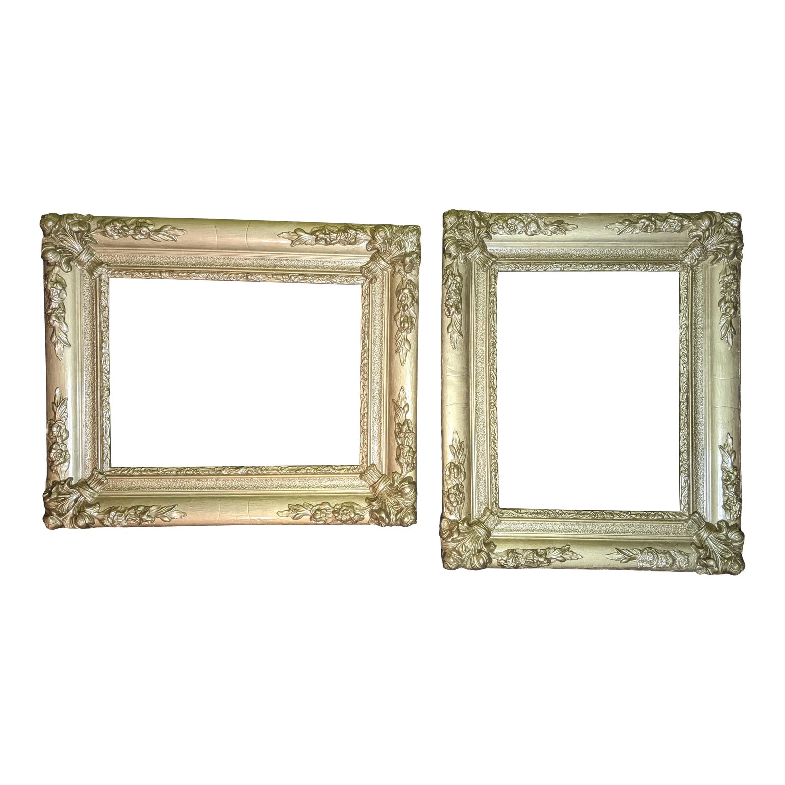 Antique Restored Baroque Style Picture Frames a Pair Chairish