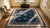 Spectacular Navy Background Color With Striking Floral Design Antique Chinese Peking Rug For Sale - Image 9 of 11